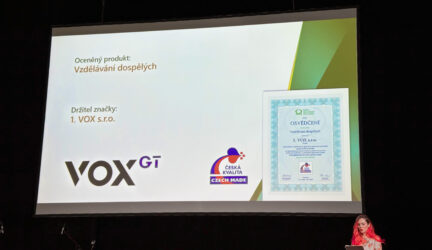 VOX ve společnosti držitelů prestižní značky kvality CZECH MADE
